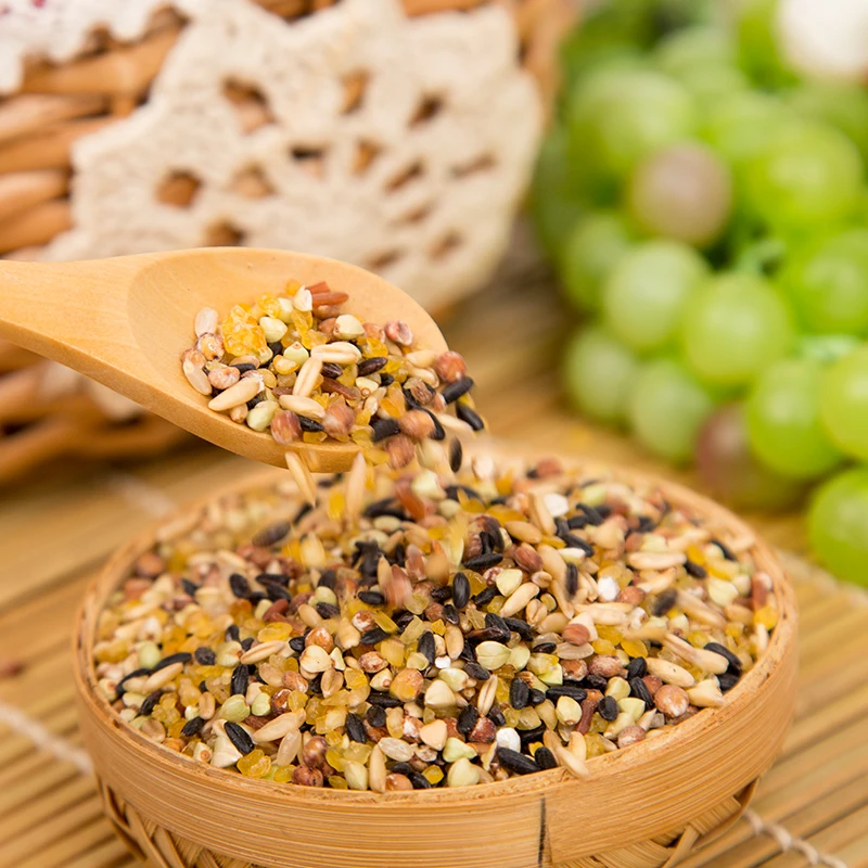 red color rice brown black white rice barley buckwheat delicious porridge for people