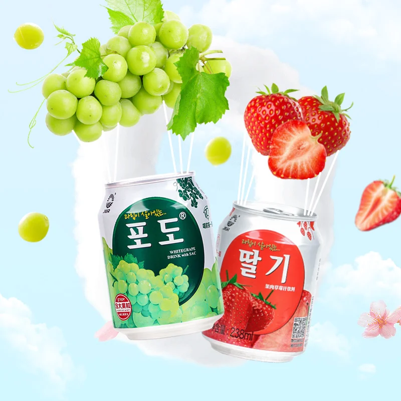 JIUR New Flavors Best seller 238ml mango cans with fruit juices production OEM private label soft drinks flavour for sale