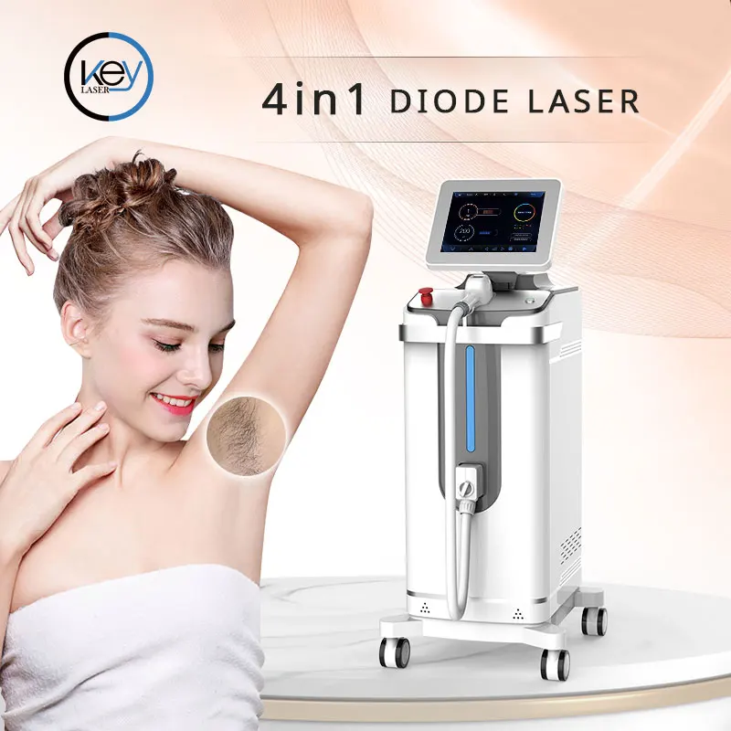 Hot selling 1600w handles Medical Germany Diode Laser Hair Removal machine 808 755 1064nm diode laser hair removal machine