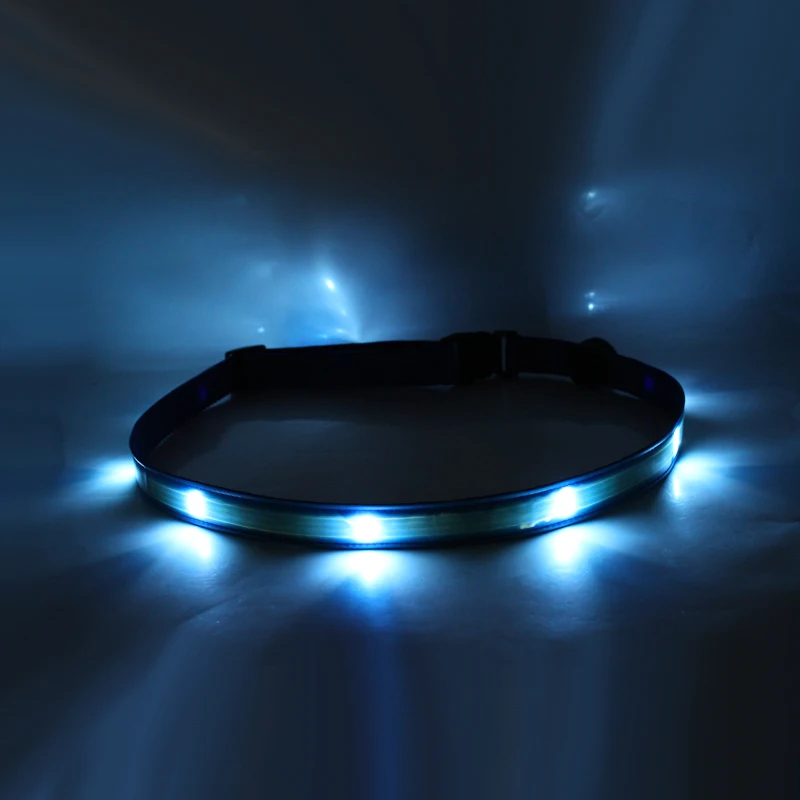 USB reflective lattice led waist band for men running in the dark