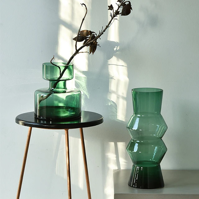 Light Luxury Transparent Style Flower Arrangement Hydroponics Decorations For Home Glass Vase