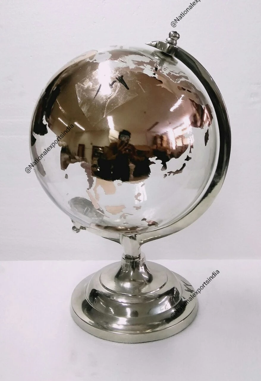 HCNT Globe Education Supplies Globe Floating Teaching Resources Levitation 8 Inch White Light Blue Power Geography Rotating Type