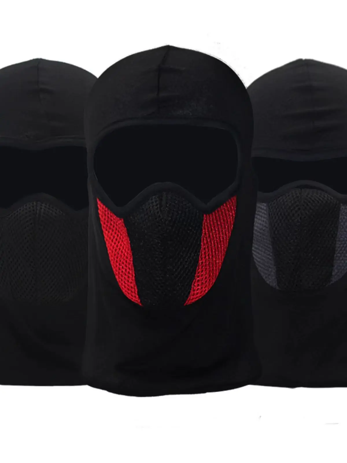 Summer Cool Breathable Full Face Balaclava Motorcycle Sports Mask Adults Dust-Proof Windproof Spandex Polyester Ice Silk