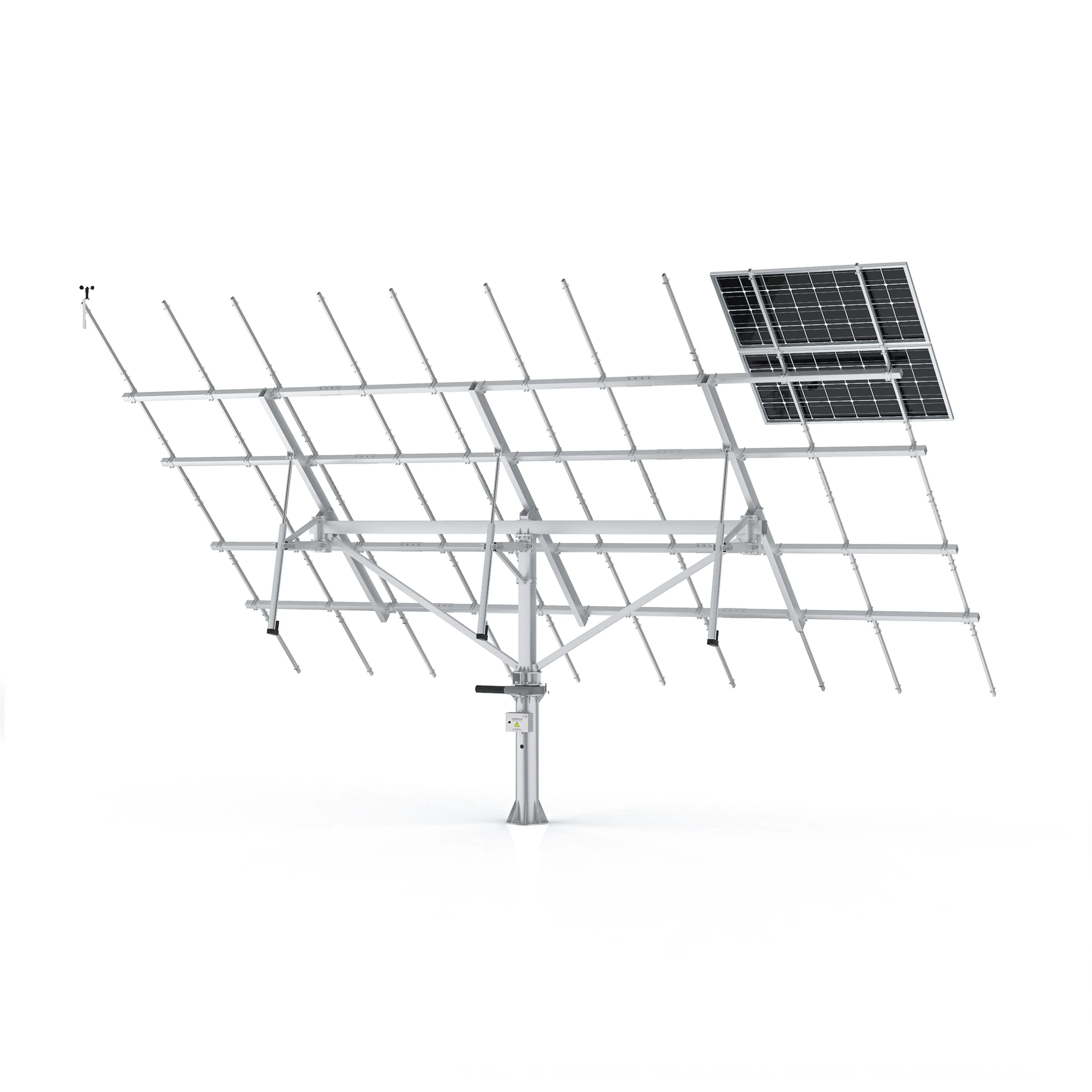 Huayue solar tracker-15KW HYS-30PV-78-M-3LD 2 axis solar pv tracker solar tracker sun tracking kit solar tracker