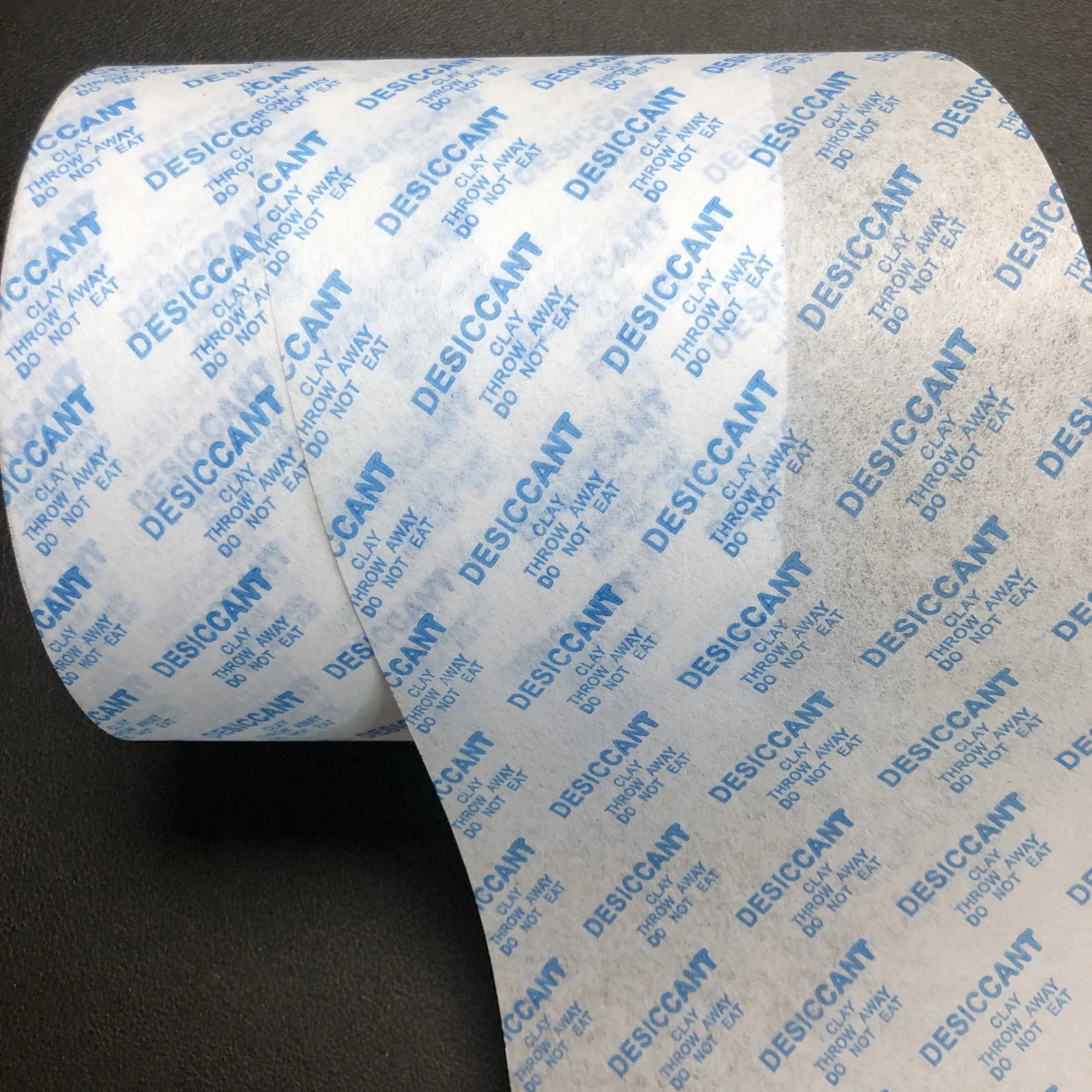 Wholesale Heat Sealing Printed Cotton  Free Sample Silica Gel Desiccant Packing Paper Desiccant Wrapping Paper