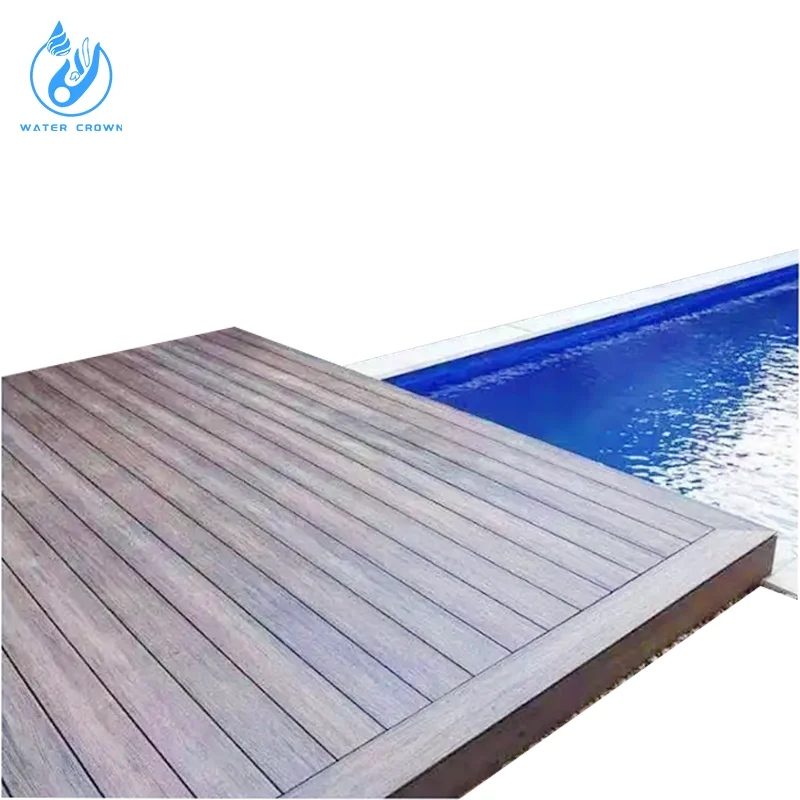 Water Crown High Quality Pool Cover Beautiful and Safe Sturdy to Walk on Swimming Pool Sliding Cover Auto Sliding Cove
