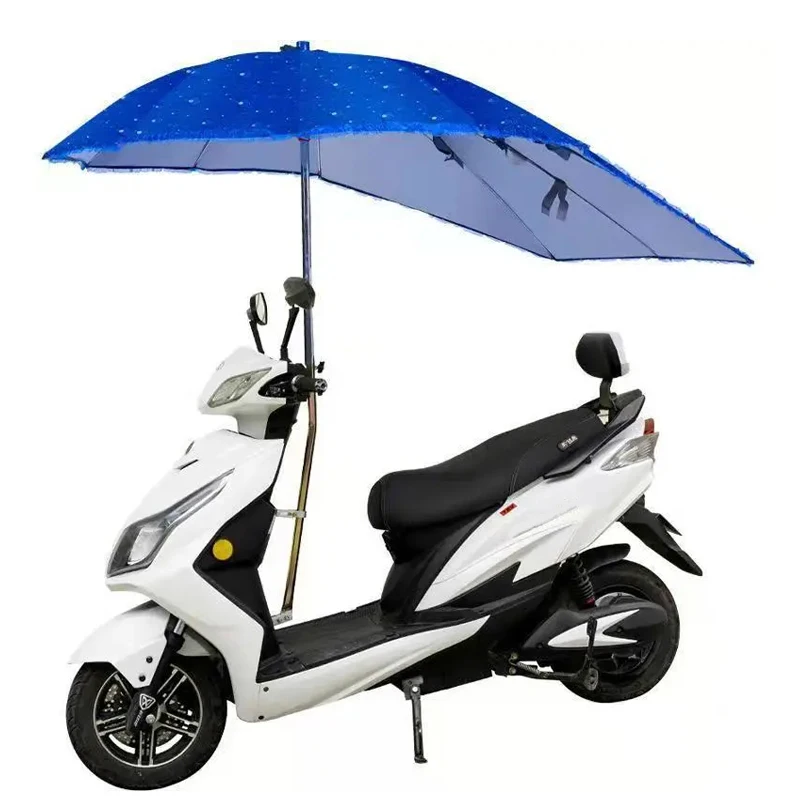 Outdoor Windproof Sunshade Easy Remove Durable And Strong Electric Bike Promotional Scooter Motorcycle Bicycle Umbrella