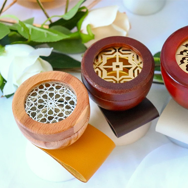 Creative Design Wooden Incense Burner Bakhoor Burner Wood Arabic Censer Incense Holder