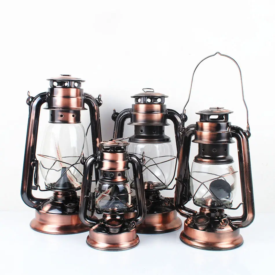 Emergency classic Outdoor Hiking Camping 2024 Adjustable Light Tools 7 Colors 4 Sizes Retro Kerosene Lamp Hurricane Lantern
