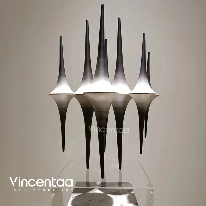Vincentaa New Design Home Decor Luxury Vertebrae Metal Ornaments Custom Ornaments