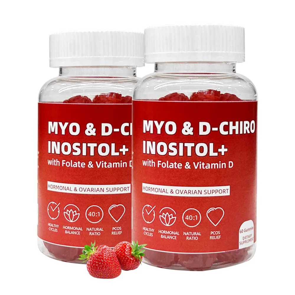 Product PCOS Capsules Happy Hormones Inositol Multivitamin Capsules Hot OEM Private Label New Women 5g Vegan Vitamins Sweet 150g