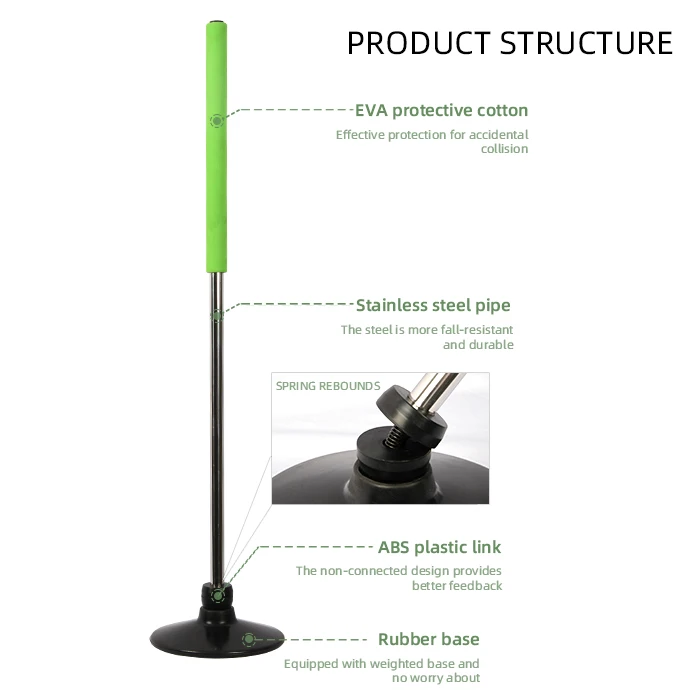 Wholesale OEM&ODM Speed Agility Training Pole Basketball Soccer Portable Coaching Marker Slalom Poles Sport Equipment