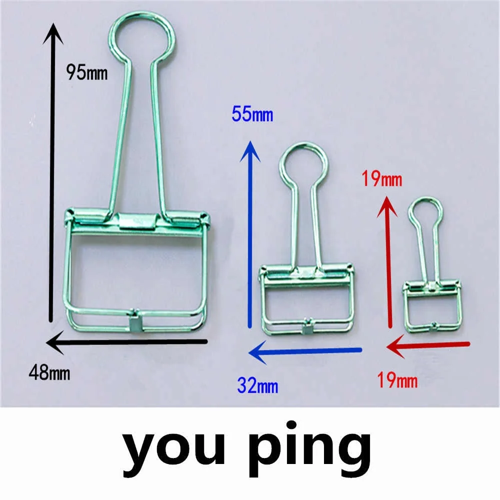 High Quality 93 Black Metal 48mm 32mm 19mm Binder Clip for Decorative Clips Student School Office Supplies