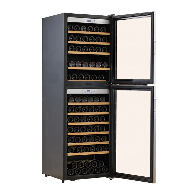 Sunnai compressor modern dual zone built in freestanding electric wine cellar