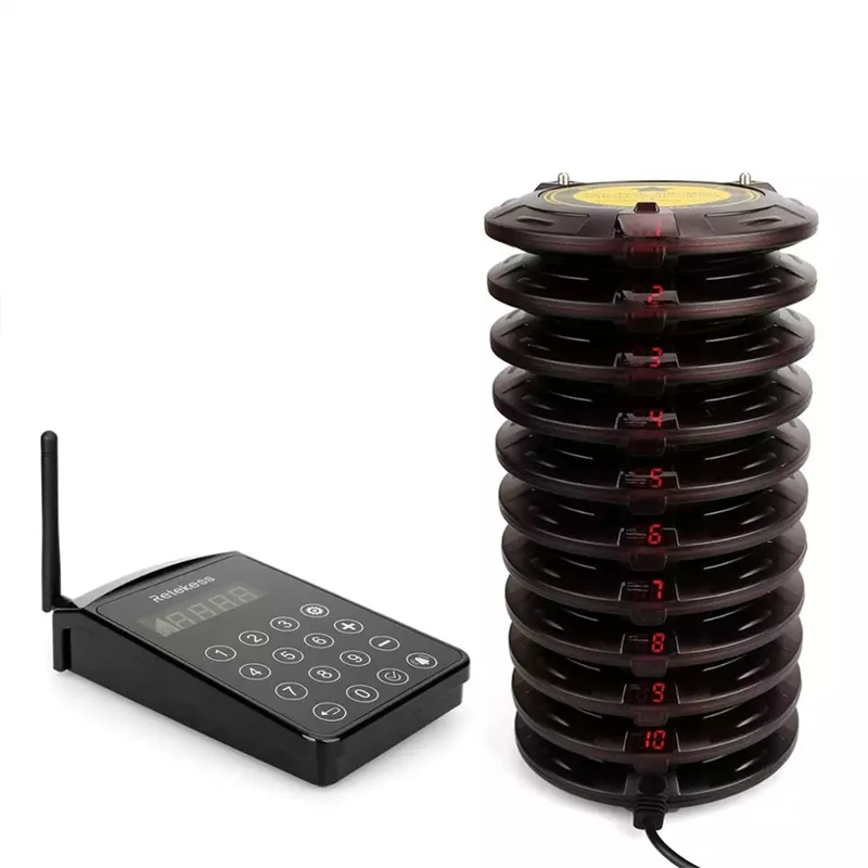 2022  Wireless coaster paging queue management system for Restaurant Clinic Church Cafe Shop