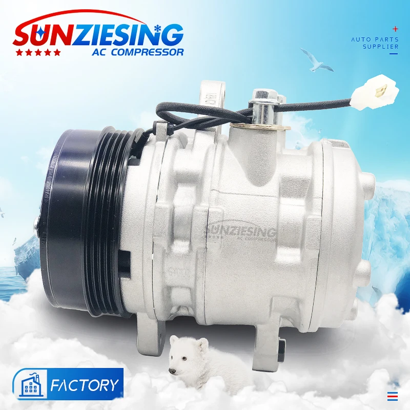 suitable for Chery QQ3 1.1L  SP10 112MM  1PK 12V Automotive Air Conditioning System Parts AC Compressor