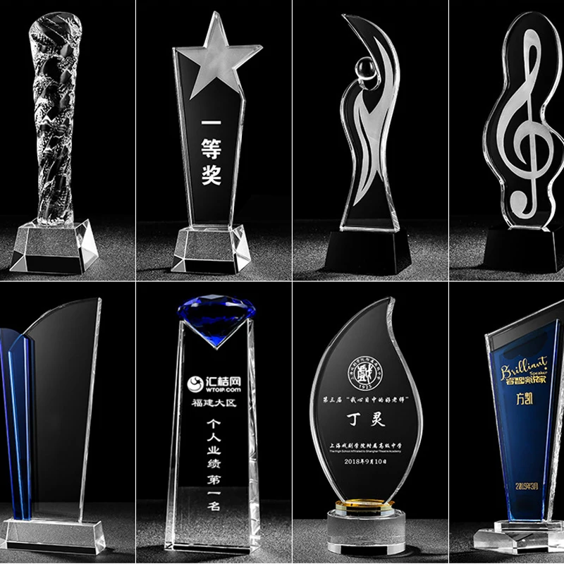 Настраиваемый хрустальный футбольный трофей металлический футбольные трофы и хрустальные