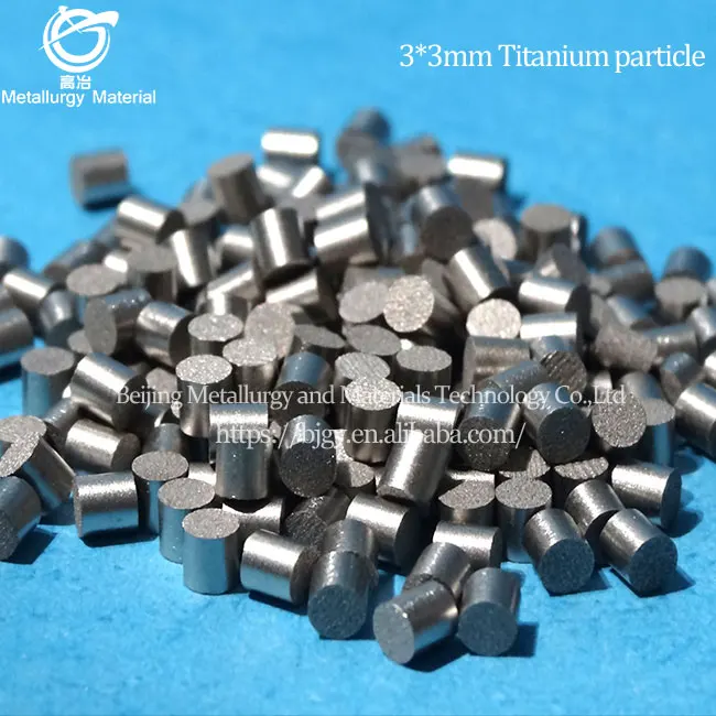 99.99% high purity titanium particles 1-10mm regular titanium particles alloy added metal titanium particles