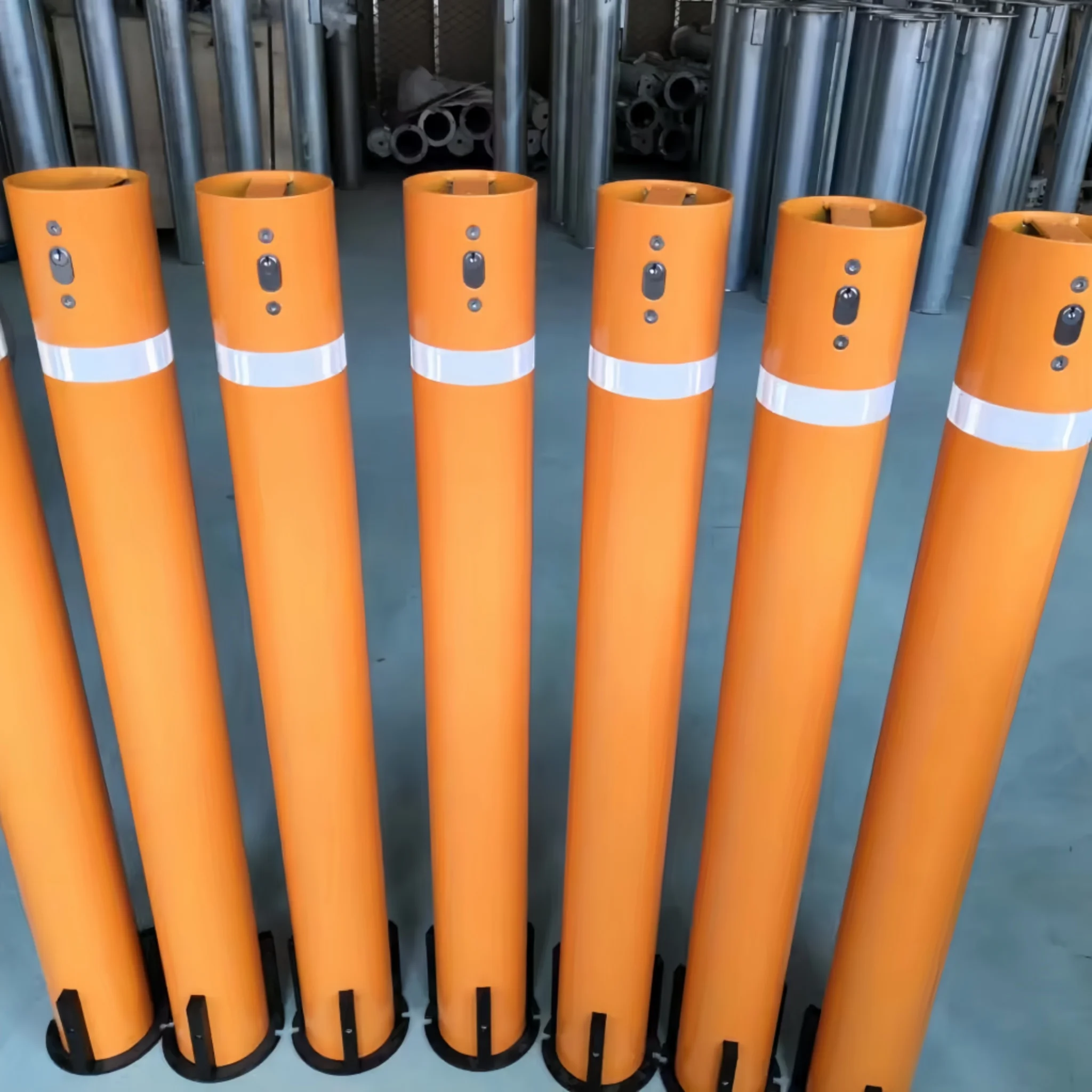 KVS source factory price manual telescopic Security Post Parking  driveway bollard retractable bollards