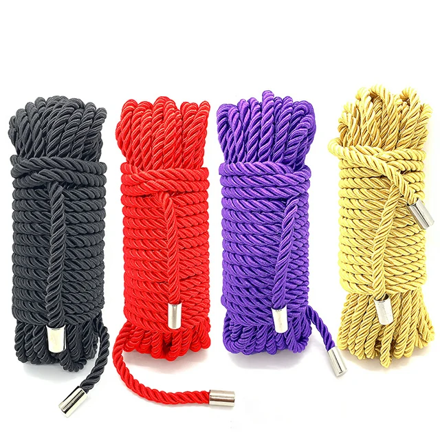 SW 5mm/8mm Decorative Solid Braided Twisted Ropes Silk Rope Twine Cord Rope String Thread Shiny Cord Satin Twine