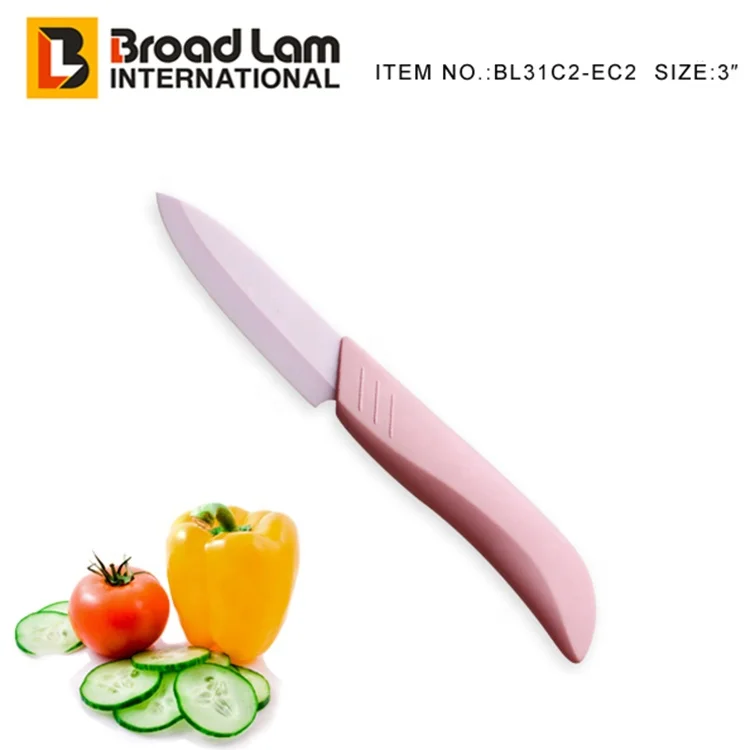 Hot Sale Ceramic Knife Paring Knife 3 Inch Pink Ceramic Fruit Knife