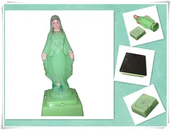 Wholesale Christian Plastic Statue Virgin Mary with LED sculpture