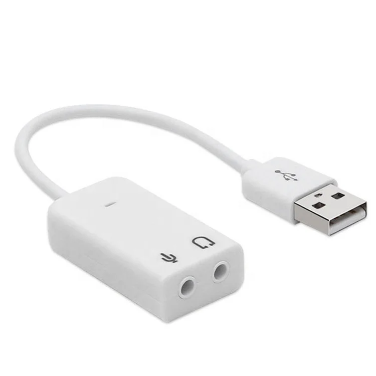 Разъем и воспроизведение аудио микрофон студия USB внешняя звуковая карта адаптер