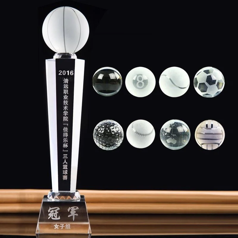 Honor Of Crystal K9 Trophy Customization Crystal Trophy Manufacturer Clear Glass Award