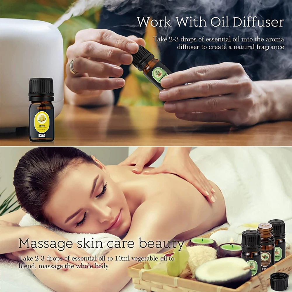 16 Scent Aromatherapy Essential Oils Private Label Gift Set 5ml Lavender Oil For Diffuser Relaxation And Calming