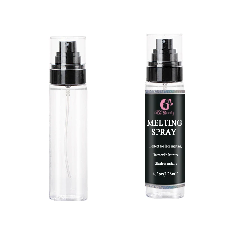 Custom Strong Hold Quick Dry Hair Spray Invisible Finishing Holding Spray Edge Glueless Wig Lace Melting Spray With Clear Bottle