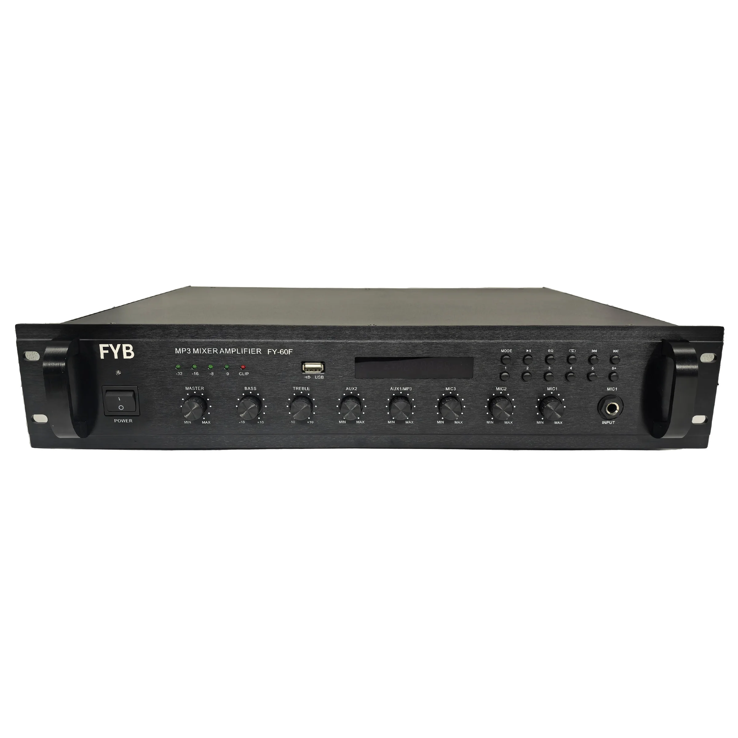 PA system public address BGM Commercial Audio mixer audio amplifier with bluetooth MP3 FM remote control class D
