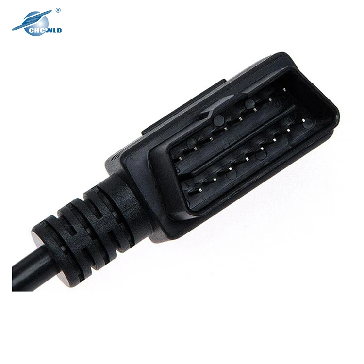 Customized OBD pulg cable 14 16 PIN male to female diagnostic for electrical wire harnss