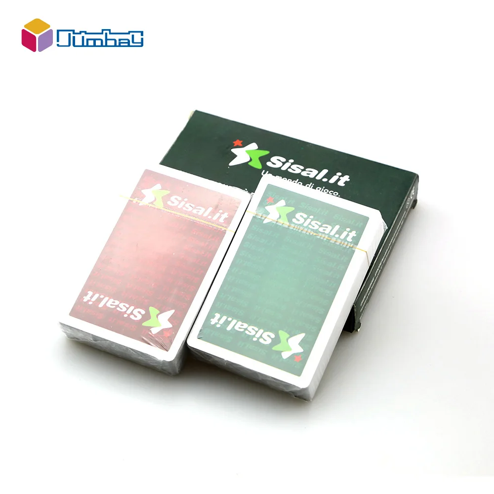 Good quality double deck best selling brand poker cards advertising poker type logo playing cards