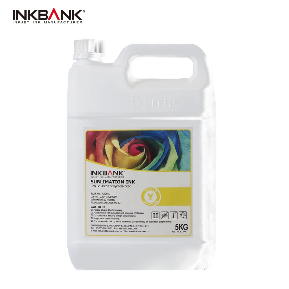 INKBANK factory Bulk ink  RZ  Heat Transfer  printing  sublimation ink Used for epson 4720 i3200 DX5 DX7