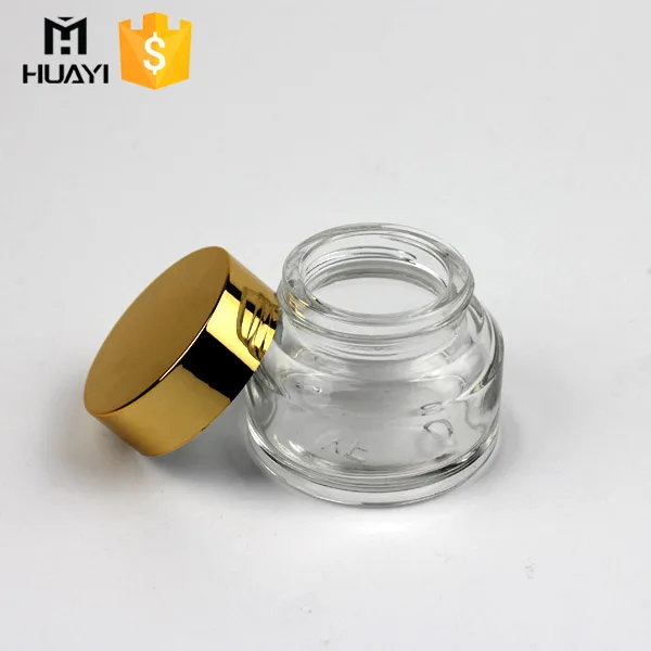 15ml 25ml glass cosmetic  cream jar