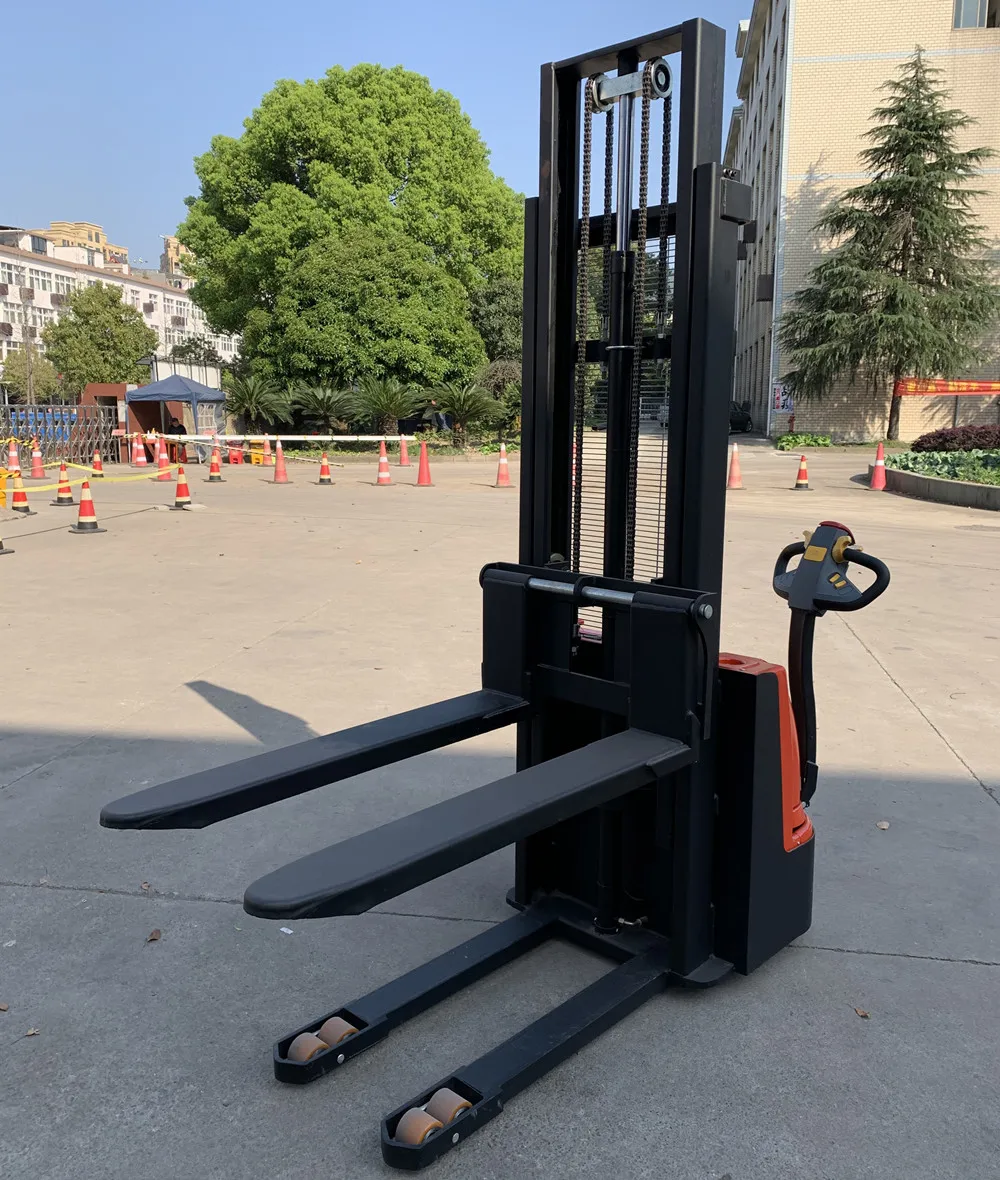 CDD15 2 тонны иди и болтай walkie длинный рукав мини электрический штабелер погрузчик достичь transpallet поддон мощность преддошкольного возраста; Штанины; Штабелер