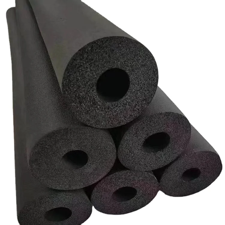 Flame retardant soft foam rubber tube insulation rubber foam pipe closed cell rubber foam tube