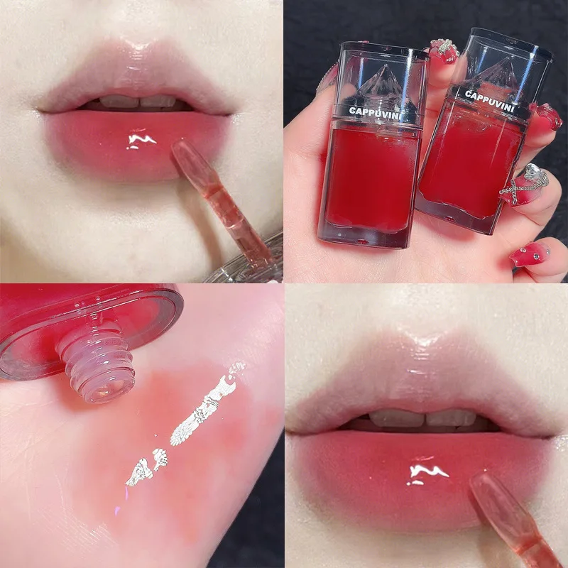 Ice Mountain Lip Gloss Glaze Crystal Jelly Transparent Glass LipOil Moisturizing Waterproof Liquid Lips Cosmetics