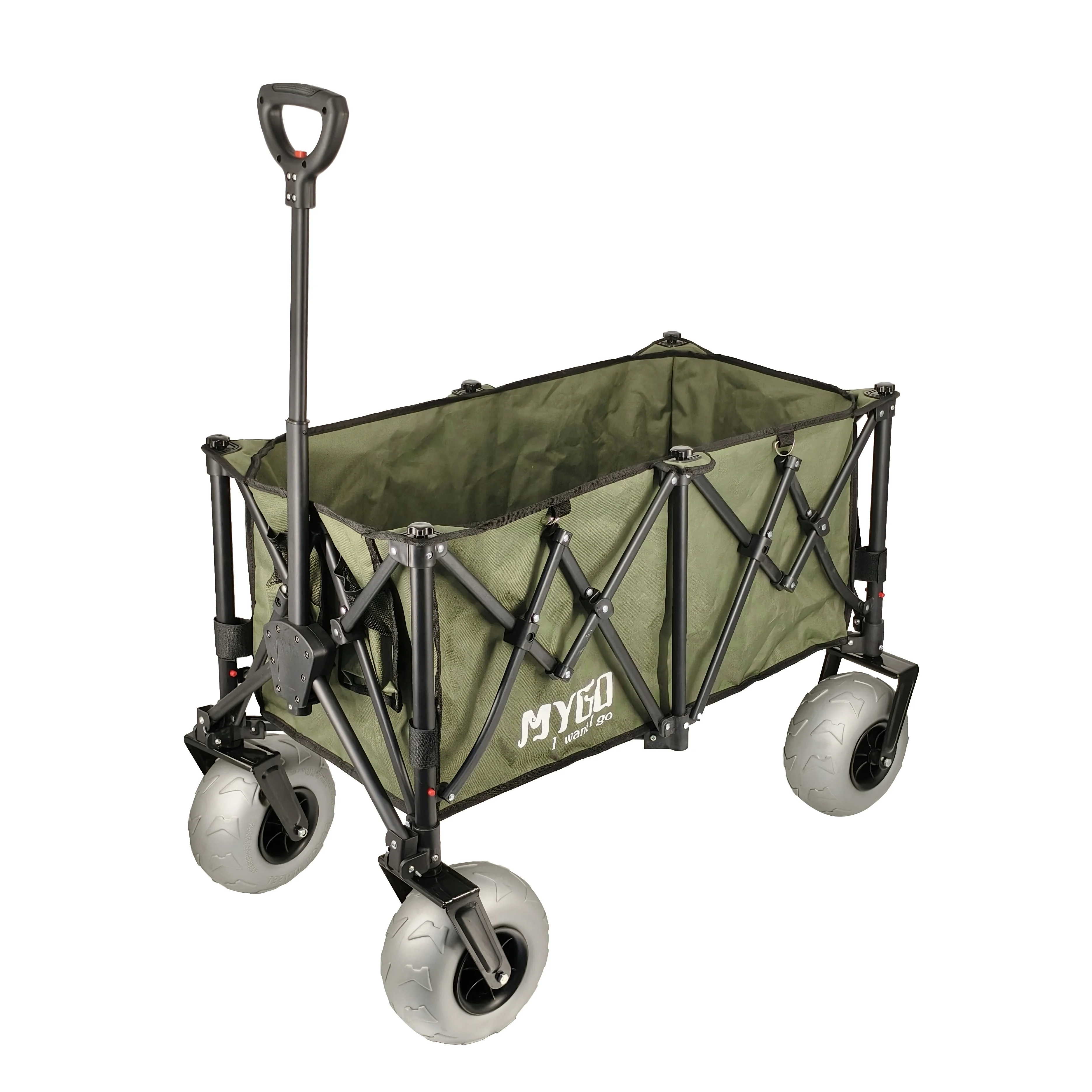 Heavy Duty Baby Kids All Terrain Collapsible Utility Camping Folding Beach Wagon Cart