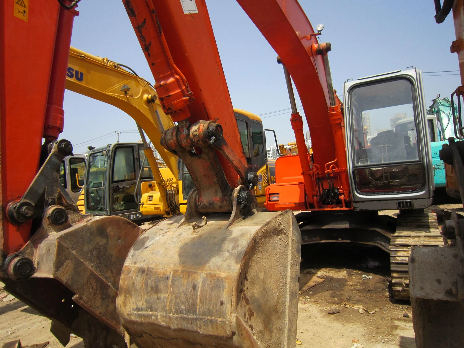 Warranty long time Used Hitachi EX100 Wheel excavator 10 ton Hitachi ex100 120 150 200 on Sale