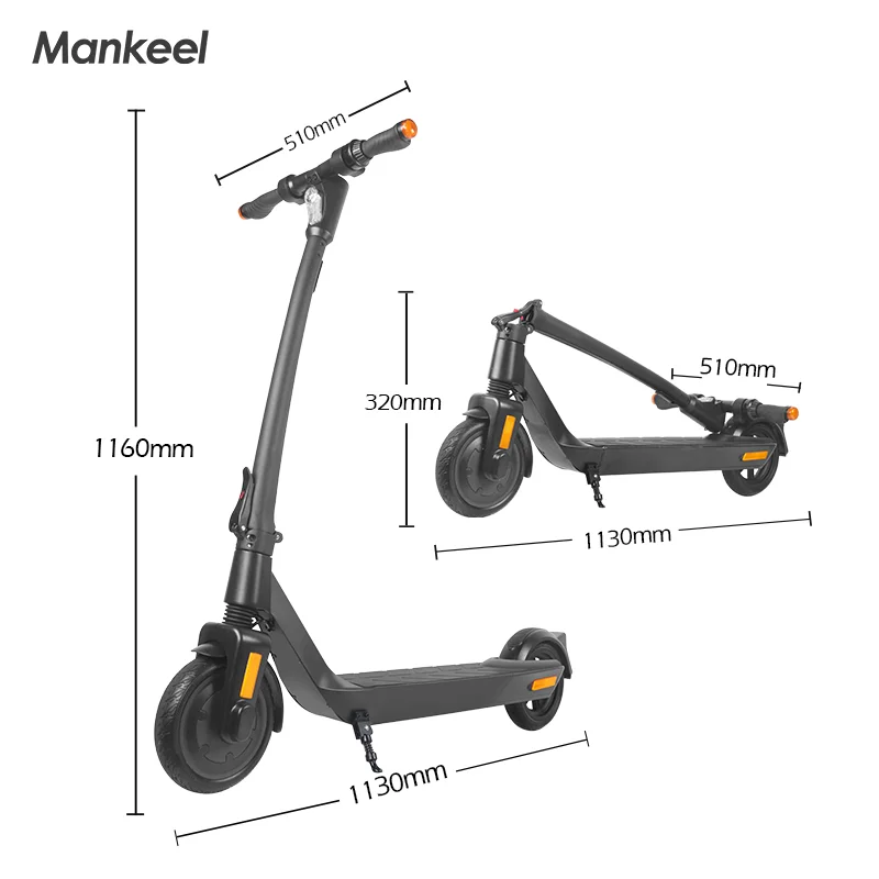 MK090 350 Watt 10.4A E Scooter CE Mini China Portable Kick Folding Two Wheel Adult Foldable Mobility Electric Scooters