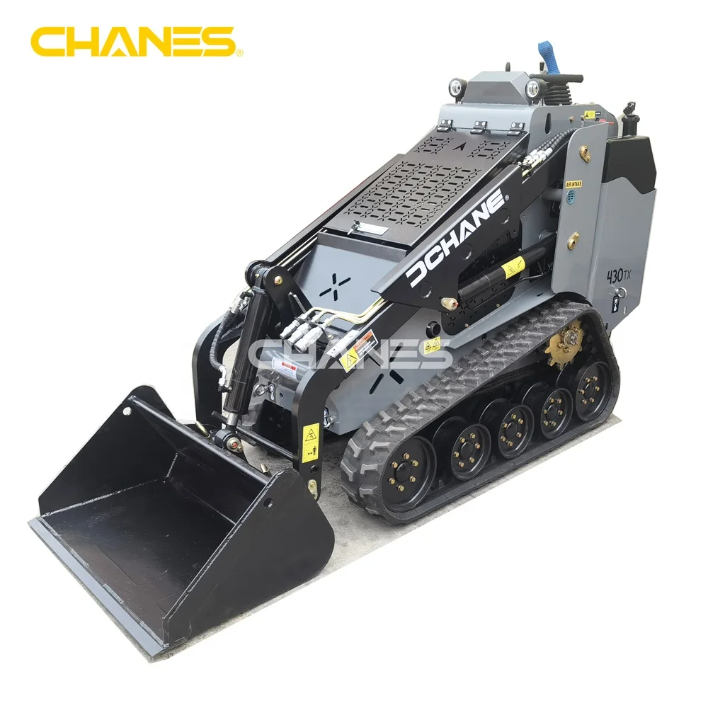 36 inches wide mini skid steer diesel EPA certified Perkins engine joysticks control on tracks