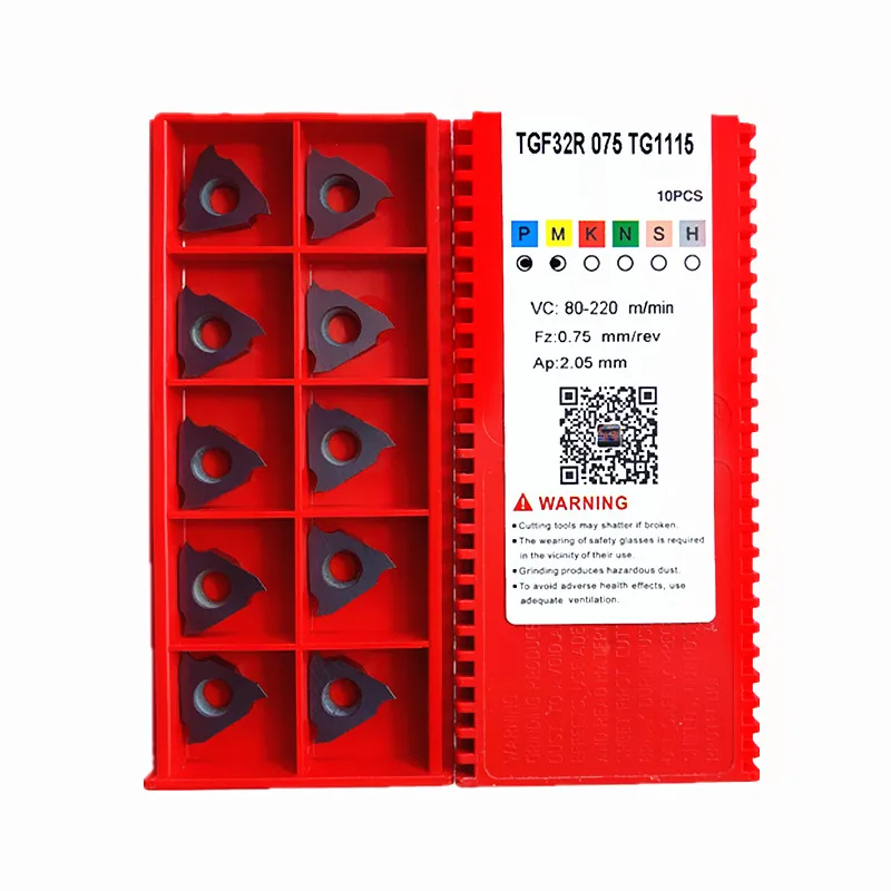 TGF32R 0.33-3 mm Width TGF32 CNC Lathe  Vertical Installation External Circlip Grooving insert