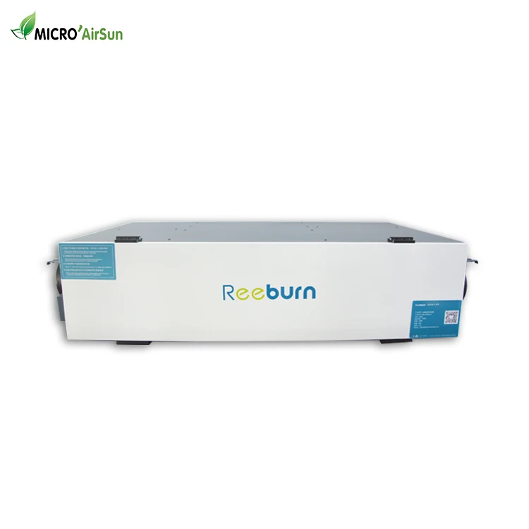 
Auto H12 filter centralized air energy recovery exchange system for buildings ventilation 