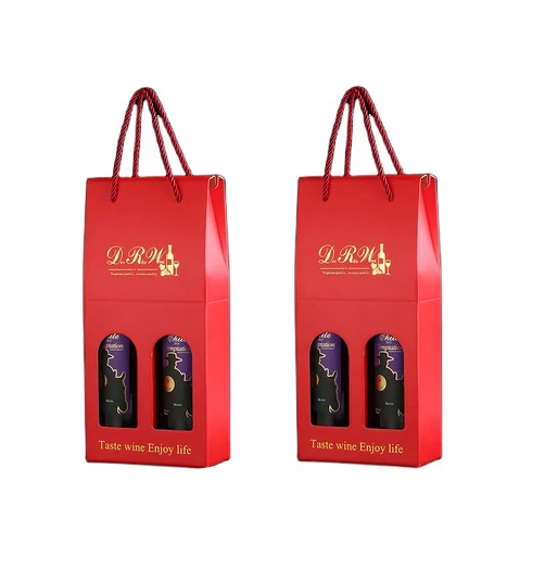 Free sample custom logo luxury paper bag grey paper bag for wine for handbags
