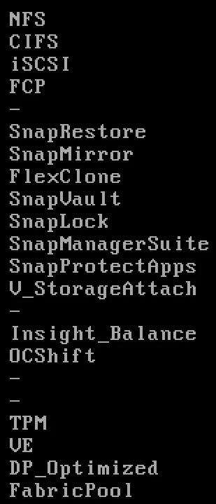  NFS/CIFS/iSCSI/FCP/Snapmirror/Snapvault функция лицензии Netapp хранилище Настройка NFS