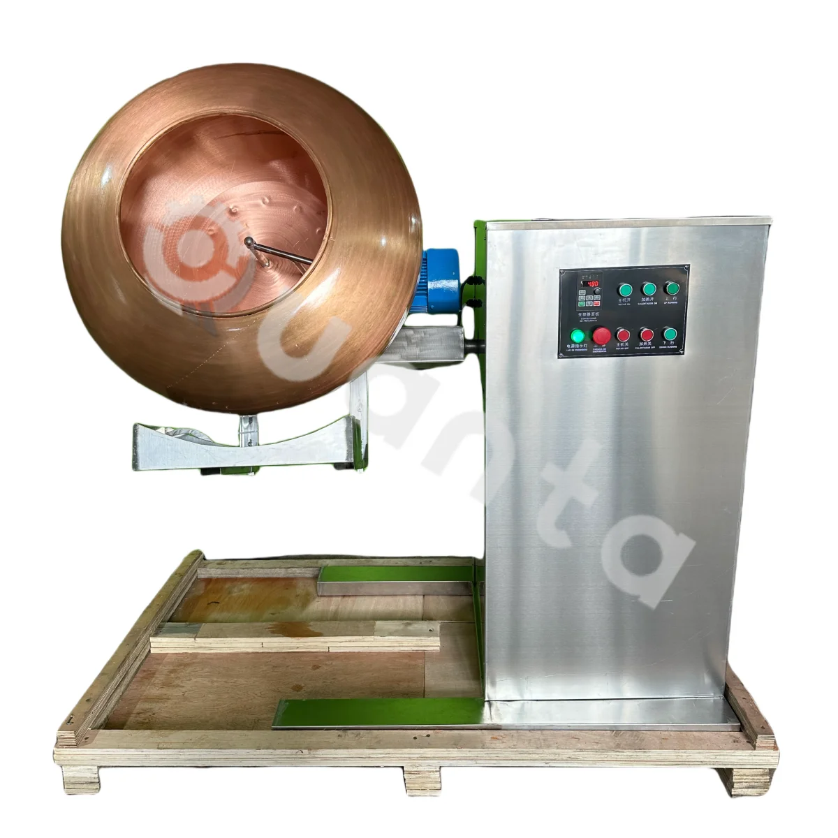 China automatic nut peanut coating sugar caramel peanut bread crumbs nut coating pan machine nuts processing machines