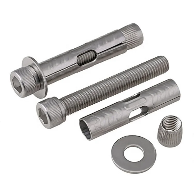 Custom Stainless Steel Galvanized 20mm M12 18mm M20 8mm M6 M8 16mm Diameter M10 M16 M24 Expansion Wedge Anchor Bolt For Concrete