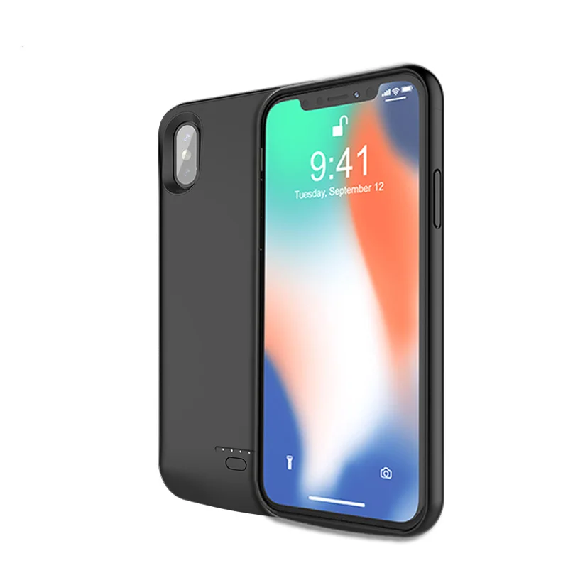 2020 Battery case for iphone xs Power case for iphone X 4000mAh charger power bank case black