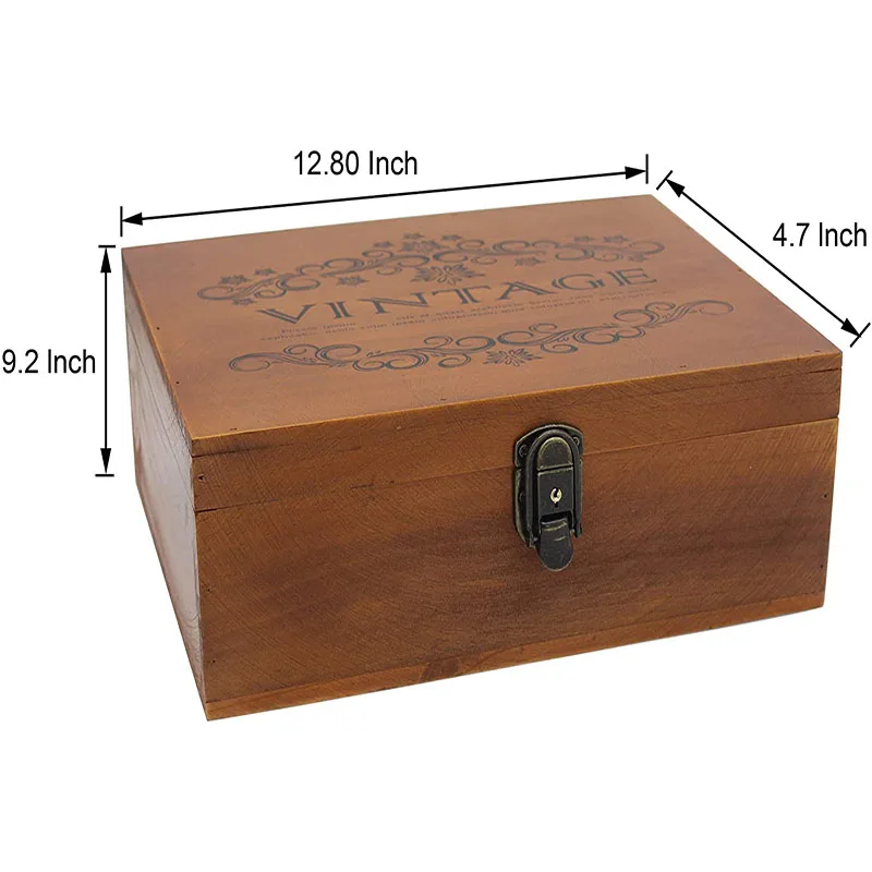 gift box wood Luxury Elegant Gift Gold Custom Handmade Sticker Metal Painting OEM Store Craft Piano EVA